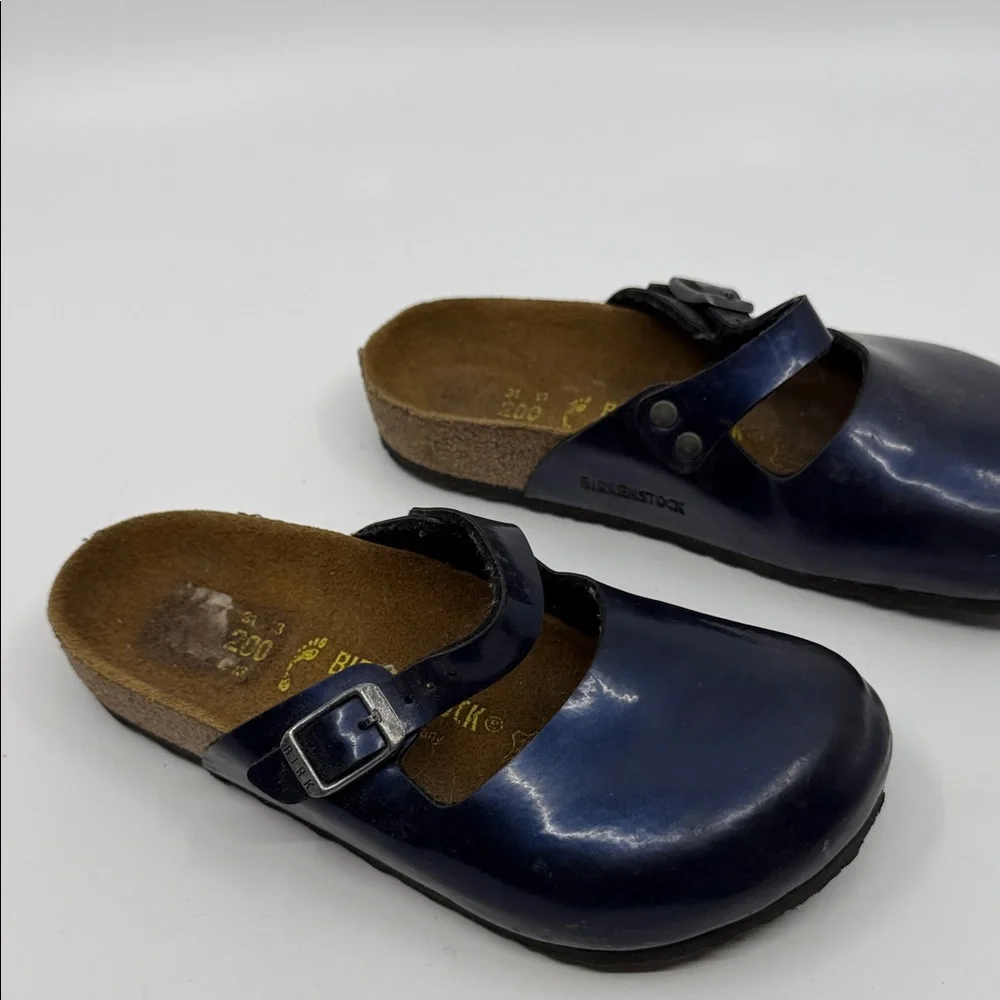 Birkenstock Kids Boston Clogs in Navy - Picture 4 of 6